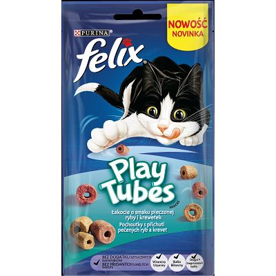 Felix Play Tubes poslastica za mačke sa okusom pečene ribe i kozica 50g
